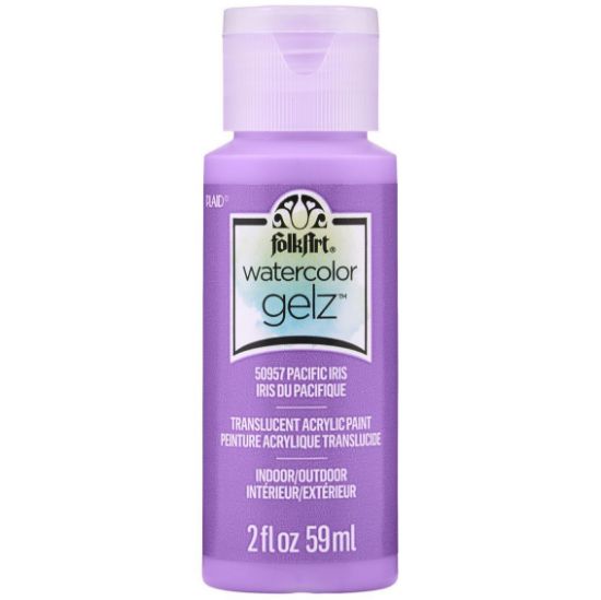 Picture of FolkArt Watercolor Gelz Acrylic Paint 2oz-Pacific Iris