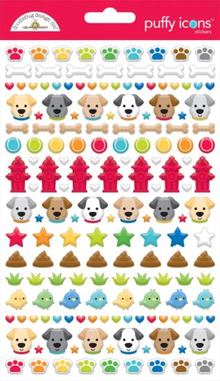 Picture of Doodlebug Puffy Stickers-Doggone Cute Icons
