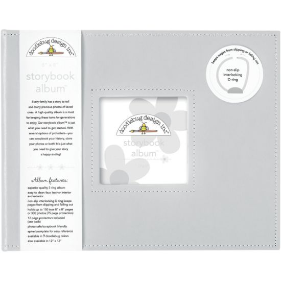 Picture of Doodlebug Storybook Album 8"X8" Gray