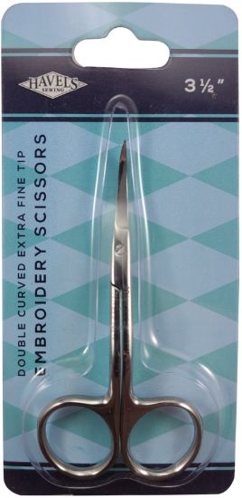 Picture of Double-Curved Embroidery Scissors 3.5" Extra Fine Tip