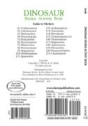 Picture of Dover Publications Dinosaur Sticker Activity Book