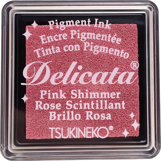 Picture of Delicata Small Pigment Ink Pad Pink Shimmer