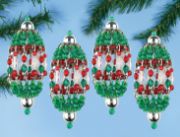 Picture of Design Works Beaded Ornament Kit 4.5"X2" Set of 4-Christmas Lanterns