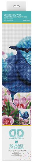 Picture of Diamond Dotz Square Diamond Facet Art Kit 10.63"X13.78"-Splendid Fairy Wren