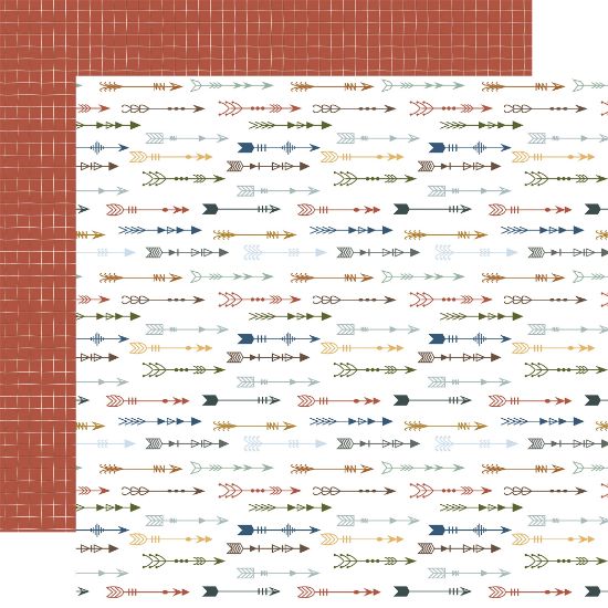 Picture of Dream Big Little Boy Double-Sided Cardstock 12"X12"-Adventurous Arrows