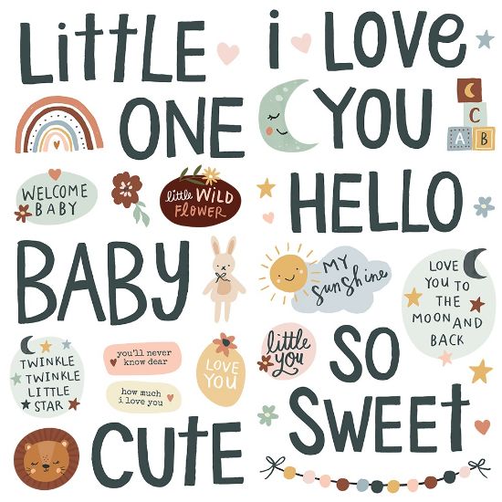 Picture of Boho Baby Foam Stickers 35/Pkg-
