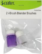 Picture of i-crafter i-Brush Blender Brushes 2/Pkg-Purple/Clear