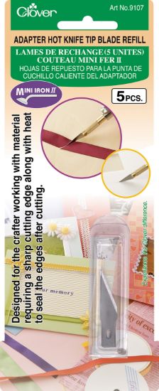 Picture of Clover Mini Iron Ii Adaptor Hot Knife Tip Blade Refill 5/Pkg