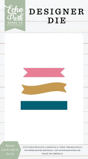 Picture of Echo Park Add-On Die Set-Banner Labels