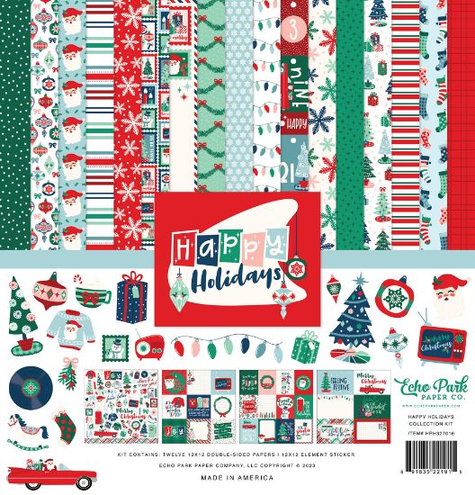 Picture of Echo Park Collection Kit 12"X12"-Happy Holidays