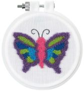 Picture of Design Works Punch Needle Kit 3.5" Round Butterfly