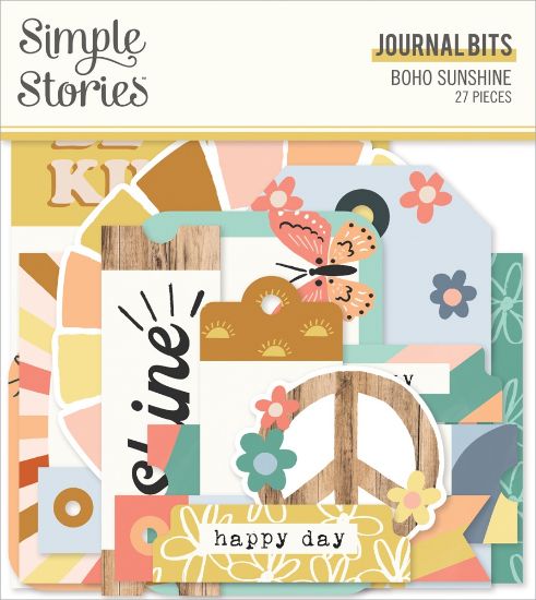 Picture of Boho Sunshine Bits & Pieces Die-Cuts 27/Pkg-Journal
