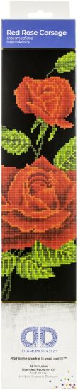 Picture of Diamond Dotz Diamond Embroidery Facet Art Kit 10.6"X16.5" Red Rose Corsage