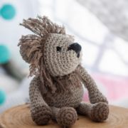 Picture of Hoooked Lion Leroy Yarn Kit W/Eco Brabante Yarn Beige & Taupe