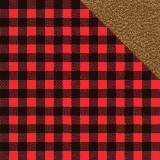 Picture of Hunter's Paradise Double-Sided Cardstock 12"X12" Hunter's Plaid