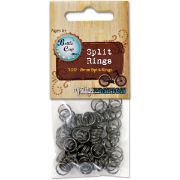 Picture of Bottle Cap Inc Vintage Split Rings 8mm 100/Pkg Black