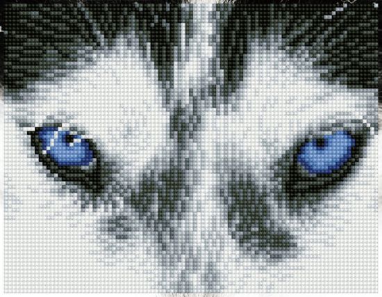 Picture of Diamond Dotz Diamond Embroidery Facet Art Kit 8"X10.24" Mystic Husky W/Frame