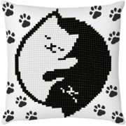 Picture of Diamond Dotz Diamond Embroidery Mini Pillows 7"X7" Kitty Glow