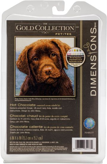 Picture of Dimensions Counted Cross Stitch Kit 6"X6"-Hot Chocolate (18 Count)