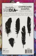 Picture of Dina Wakley Media Chipboard Shapes Feathers