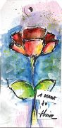 Picture of Dina Wakley Media Cling Stamps 6"X9" Always Flowers