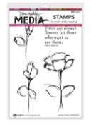 Picture of Dina Wakley Media Cling Stamps 6"X9" Always Flowers