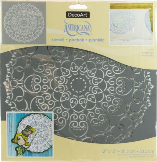 Picture of Americana Mixed Media Stencil 12"X12" Doily