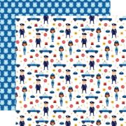Picture of First Responder Double-Sided Cardstock 12"X12"-Heroic Officers