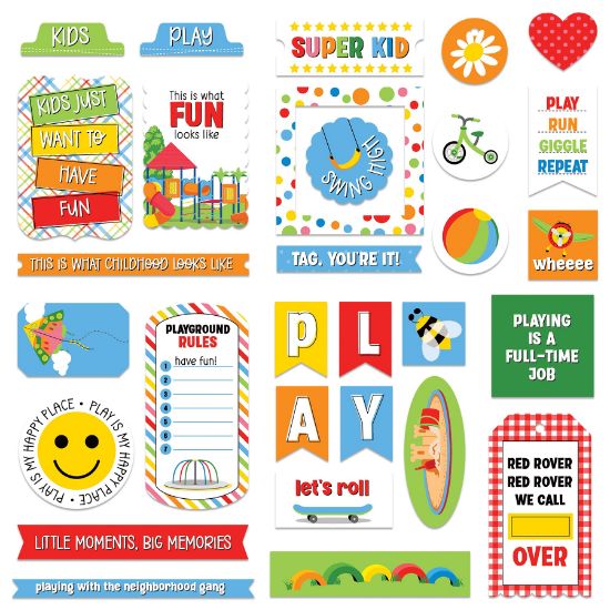 Picture of Go Outside And Play Ephemera Cardstock Die-Cuts-
