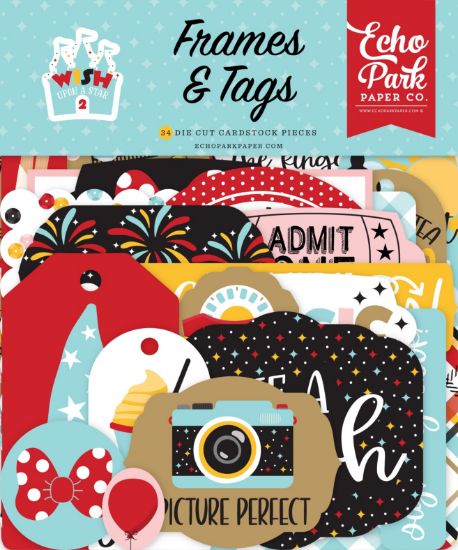 Picture of Echo Park Cardstock Ephemera 33/Pkg-Frames & Tags, Wish Upon A Star 2