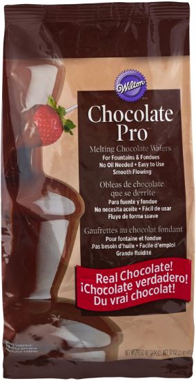 Picture of Chocolate Pro Fountain & Fondue Wafers 2lb Chocolate