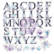 Picture of Aquarelle Dreams Acetate Ephemera 35/Pkg-Alphabet