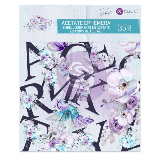 Picture of Aquarelle Dreams Acetate Ephemera 35/Pkg-Alphabet