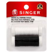Picture of All-Purpose Polyester Thread 200yd 2/Pkg Black & White
