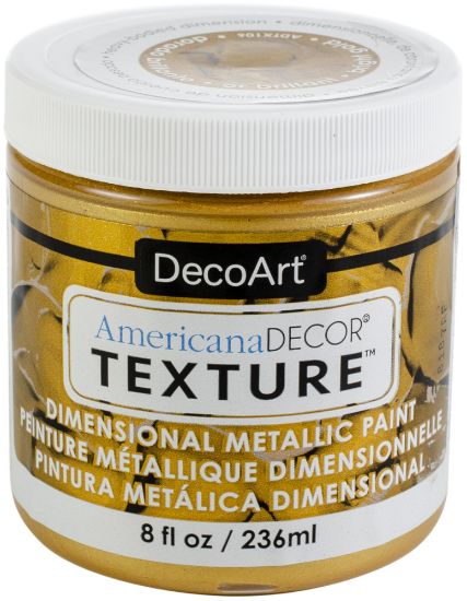 Picture of Americana Decor Texture Metallics 8oz Bright Gold