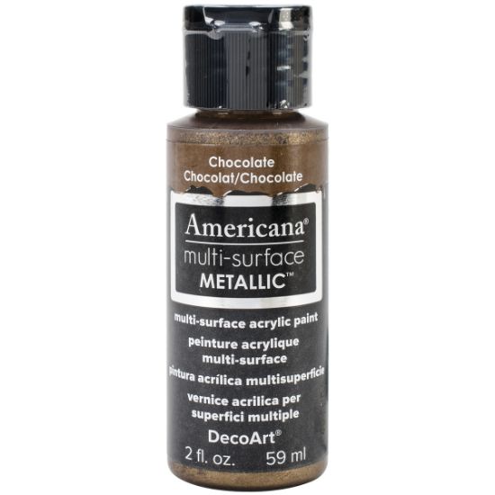 Picture of Americana Multi-Surface Metallic Acrylic Paint 2oz Chocolate