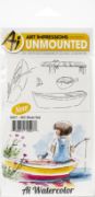 Picture of Art Impressions Watercolor Cling Rubber Stamps Boat