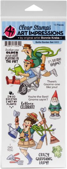 Picture of Art Impressions Work & Play Clear Stamps Gotta Garden