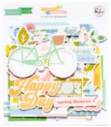 Picture of Pinkfresh Cardstock Die-Cuts Ephemera Pack-Flower Market