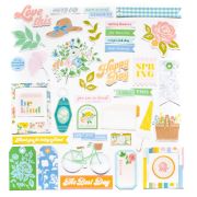 Picture of Pinkfresh Cardstock Die-Cuts Ephemera Pack-Flower Market