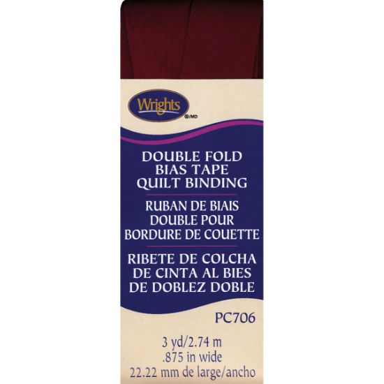 Picture of Double Fold Quilt Binding 7/8"X3yd Ox Blood