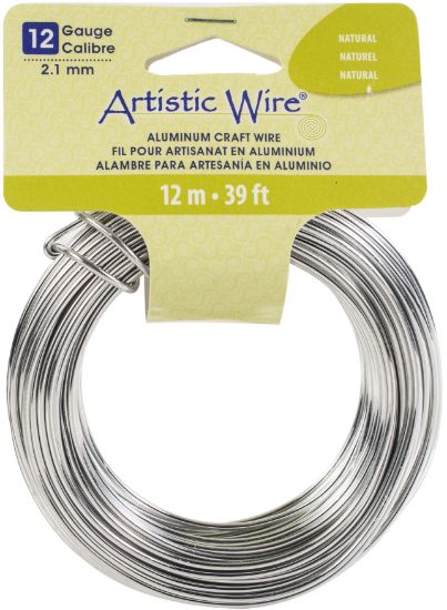 Picture of Artistic Wire Aluminum Craft Wire 12ga Silver Tone