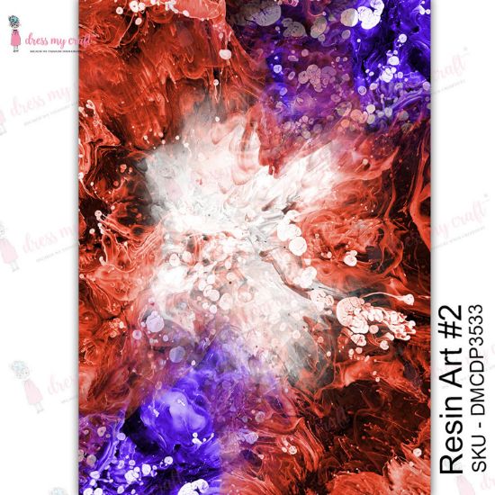 Picture of Dress My Craft Transfer Me Sheet A4 Resin Art #2