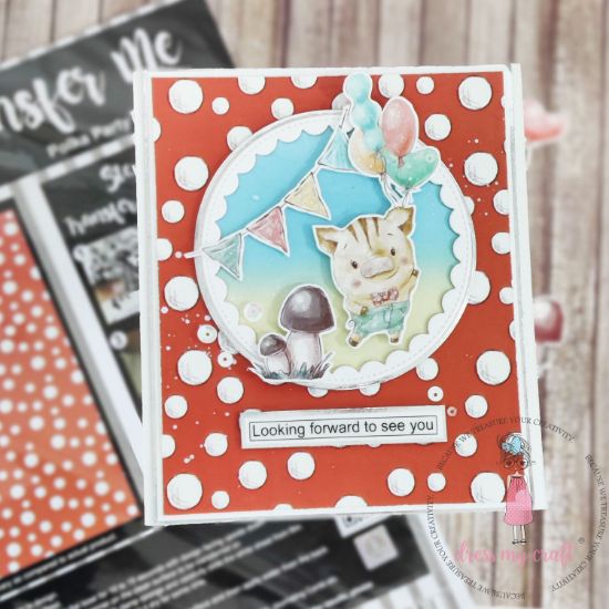 Picture of Dress My Craft Transfer Me Sheet A4-Polka Party
