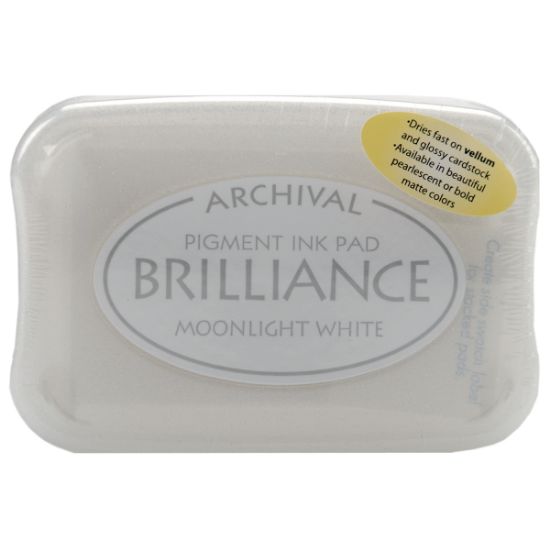 Picture of Brilliance Pigment Ink Pad Moonlight White