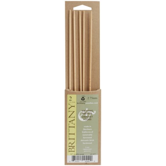 Picture of Brittany Double Point Knitting Needles 10" 5/Pkg Size 4/3.5mm