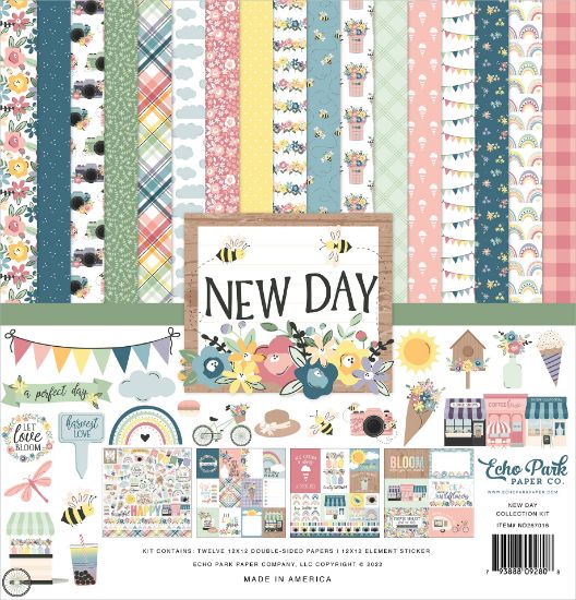 Picture of Echo Park Collection Kit 12"X12"-New Day