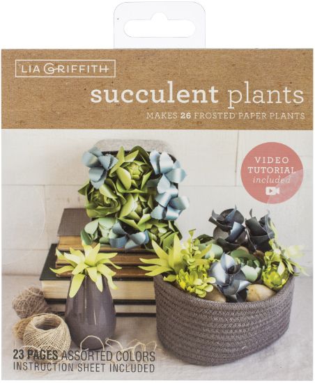 Picture of Lia Griffith Paper Stack 6"X6.5" 24/Pkg Succulents