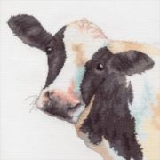 Picture of Dimensions Counted Cross Stitch Kit 12"X12" Sweet Cow (14 Count)