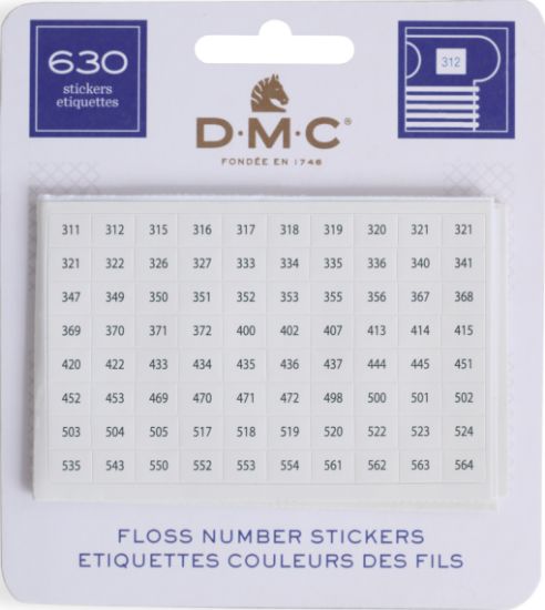 Picture of Floss Number Stickers-630/Pkg